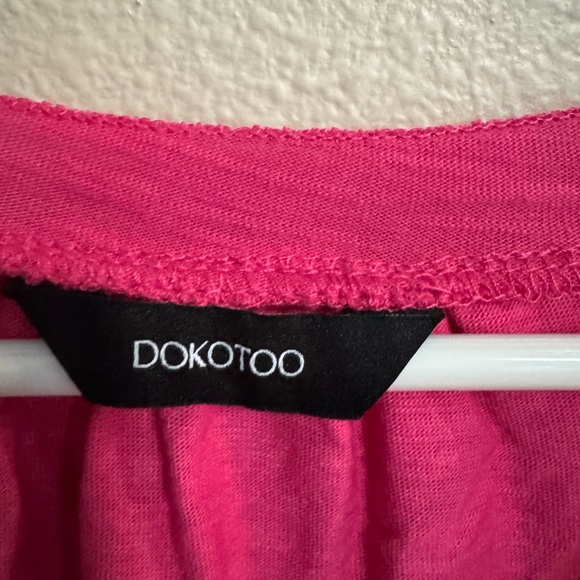 Pink Flutter Sleeve Ruffled Blouse - Picture 4 of 4